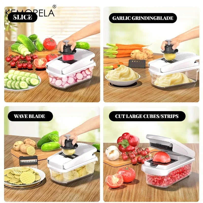 7-in-1 Multifunctional Vegetable Cutter Slicer Dicer Grater