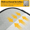 Bidirectional brush for pet electrostatic hair removal gloves